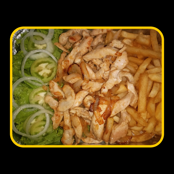 Petisco de Filé de Frango Grelhado com Fritas 4 Pessoas